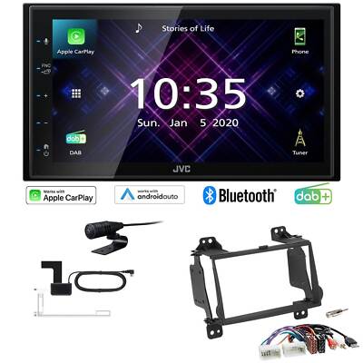 JVC Autoradio Apple CarPlay DAB+ für Hyundai H-1 Cargo und Travel Rubbertouch