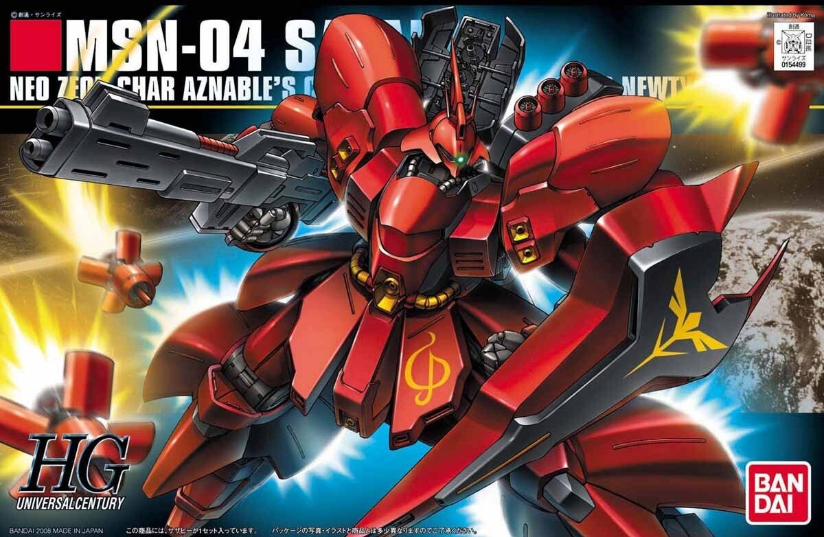 Bandai 1/144 HGUC(088) HG MSN-04 Sazabi Char's Mobile Suit