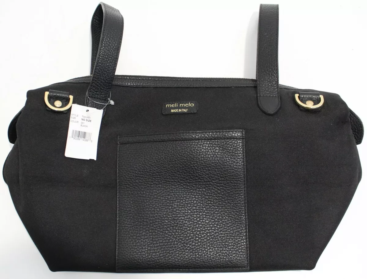 Meli Melo MD TW03NY Thela Weekender Medium Basic Black Bag