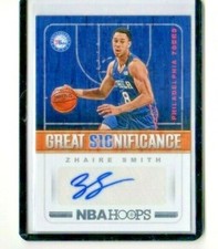 2018 - 19 Panini Hoops Great Significance ZHAIRE SMITH autograph #GS-ZS   [Mint]
