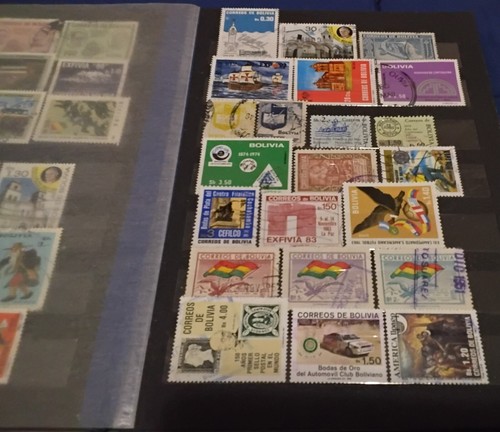 lotto vecchio album Francobolli Bolivia (24 foto) album compreso ! - Foto 8 di 17