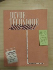 REVUE TECHNIQUE FIAT 1800 FIAT 2100 6 Cylindres 85 95 Ch Rta 1960 Fiat 