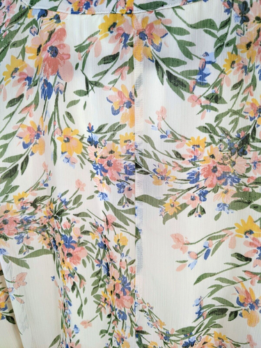 Eloquii Size 28 ruffled tiered sleeveless floral dress NEW - Picture 8 of 8