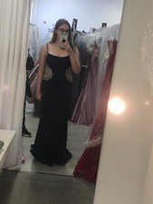 Faviana Navy Prom Dress Size 10 Never Worn Only when trying on Still With Tags