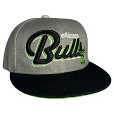 Chicago Bulls Snapback NBA New Era Cap Boys One Size Flat Bill Gray