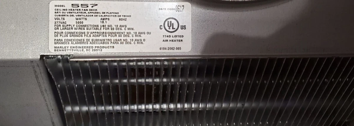 CDF557 Qmark Ceiling Heater | eBay