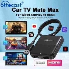 Ottocast Express HDMI Car TV Mate Max Wireless CarPlay Android Auto Adapter