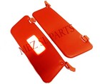 NEW PAIR OF RED SUN VISORS FITS MERCEDES SL W107 380SL 450SL WITH ARMS CLIP USA