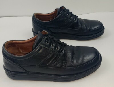 Clarks Mens 9 M Black Leather Lace Up Casual Comfort Oxfords  display picture 3