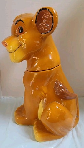 Vtg 1994 Treasure Craft Disney The Lion King Simba Ceramic Cookie Jar w/Orig Box - Picture 5 of 18