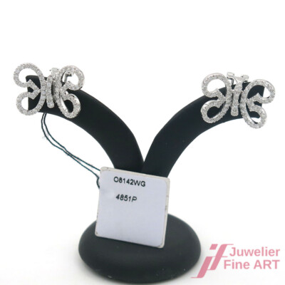 STARK REDUZIERT! - KORLOFF Paris Clipstecker - 18K WG - Brillanten zus. 1,07 ct 