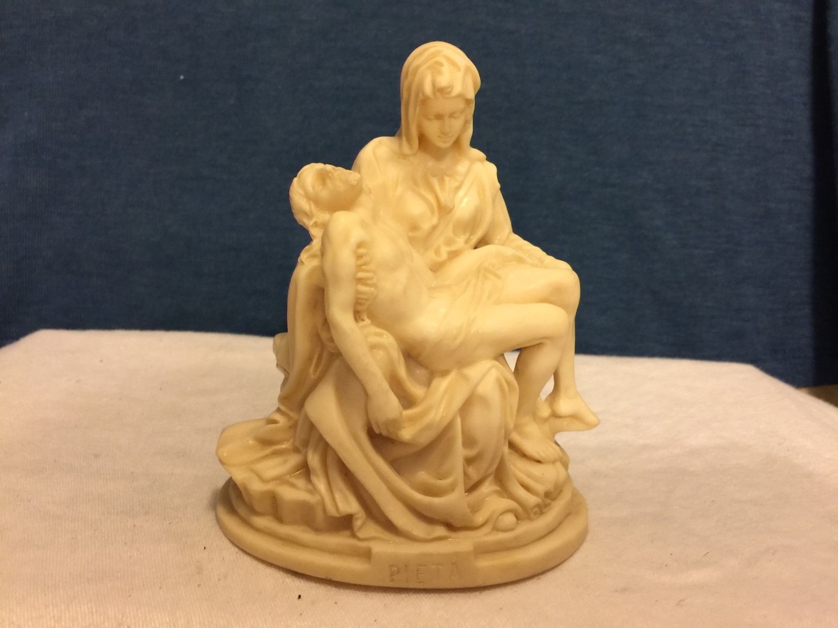 イタリア彫刻　A.Santini Vintage A.Santini Sculpture Figure Marble Alabaster Resin