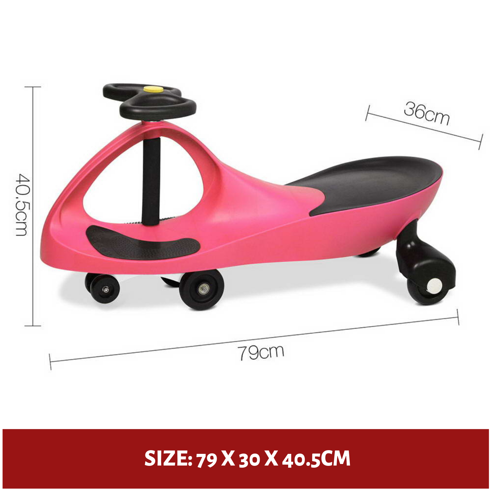 New KIDS SWING PLASMA WIGGLE CAR Swivel Slider Ride On Toy