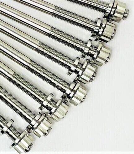 Brute Force Teryx 650 750 Cylinder Head Studs TITANIUM Stud Bolt Nut Kit Set - Picture 11 of 19