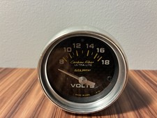 Auto Meter Carbon Fiber Ultra-lite Voltmeter Gauge Part 4791
