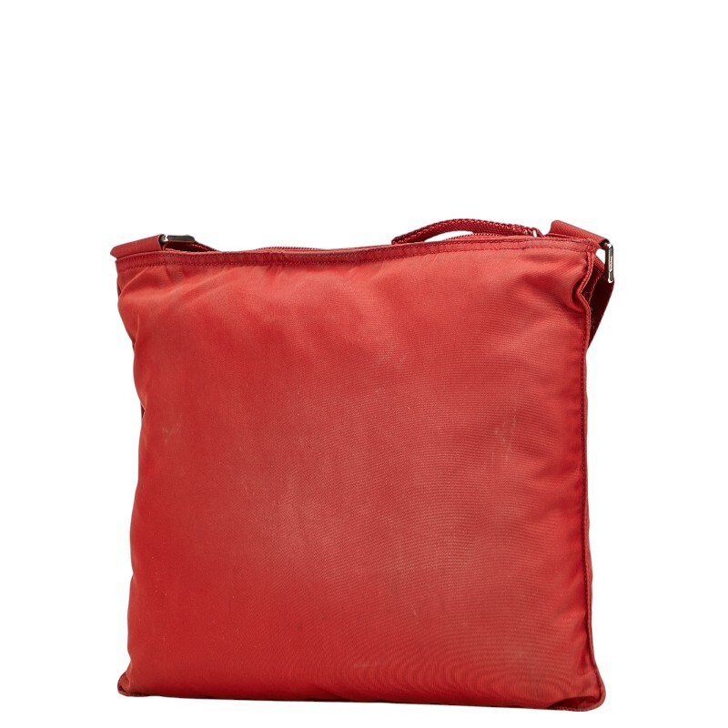 Prada Red Nylon Triangular Logo Shoulder Bag Vint… - image 2