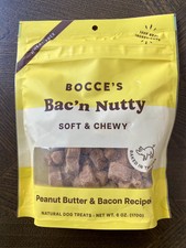 Bocce'S Bakery Bac'N Nutty Soft  Chewy Dog Treats, Wheat-Free PB  Bacon Flavor