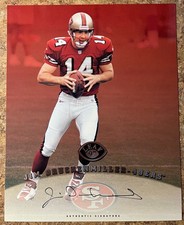 Jim Druckenmiller 1997 Leaf Signature Autographed 8x10 - SF 49ers, Dolphins