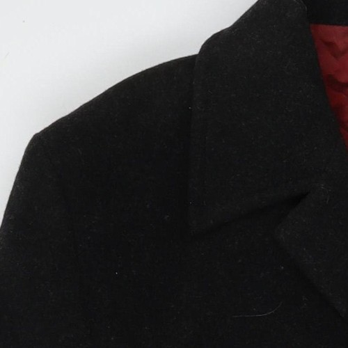 Burton Men's Black Wool Blend Mid-Length Coat S - Picture 7 of 12