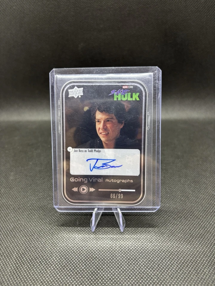 Todd Phelps As Jon Bass /99 Auto Going Viral She Hulk Marvel Upper Deck #gva-jb - Photo 3/3