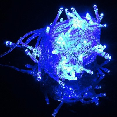 100 LED String Fairy Lights Chrstmas Tree Weding Xmas Garden Party Outdoor Decor