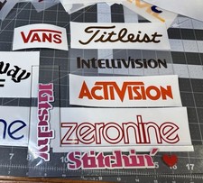 ZERONINE Die Cut Vinyl Decal 80s VTG BMX Raci...