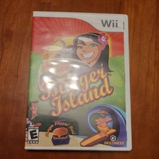 Burger Island - Nintendo Wii (2006) w/ Manual E-Everyone NTSC-U/C Destineer Sim