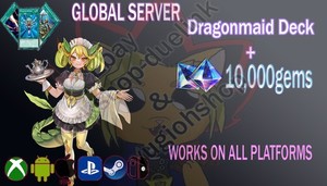 Master duel yugioh - Dragonmaid Deck + 10kgems