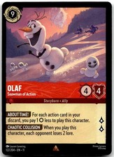 Lorcana Olaf - Snowman of Action Winterspell 11 122/204 Rare NM SALE