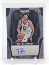 TREY ALEXANDER 2024-25 PANINI PRIZM BLACK ROOKIE SIGNATURES E RC AUTO Q6846