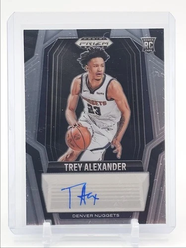 TREY ALEXANDER 2024-25 PANINI PRIZM BLACK ROOKIE SIGNATURES E RC AUTO Q6846