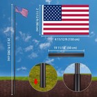 Yescom 30' Telescoping Flag Pole Kit Portable Display Sign Pole for Events Black — photo 7