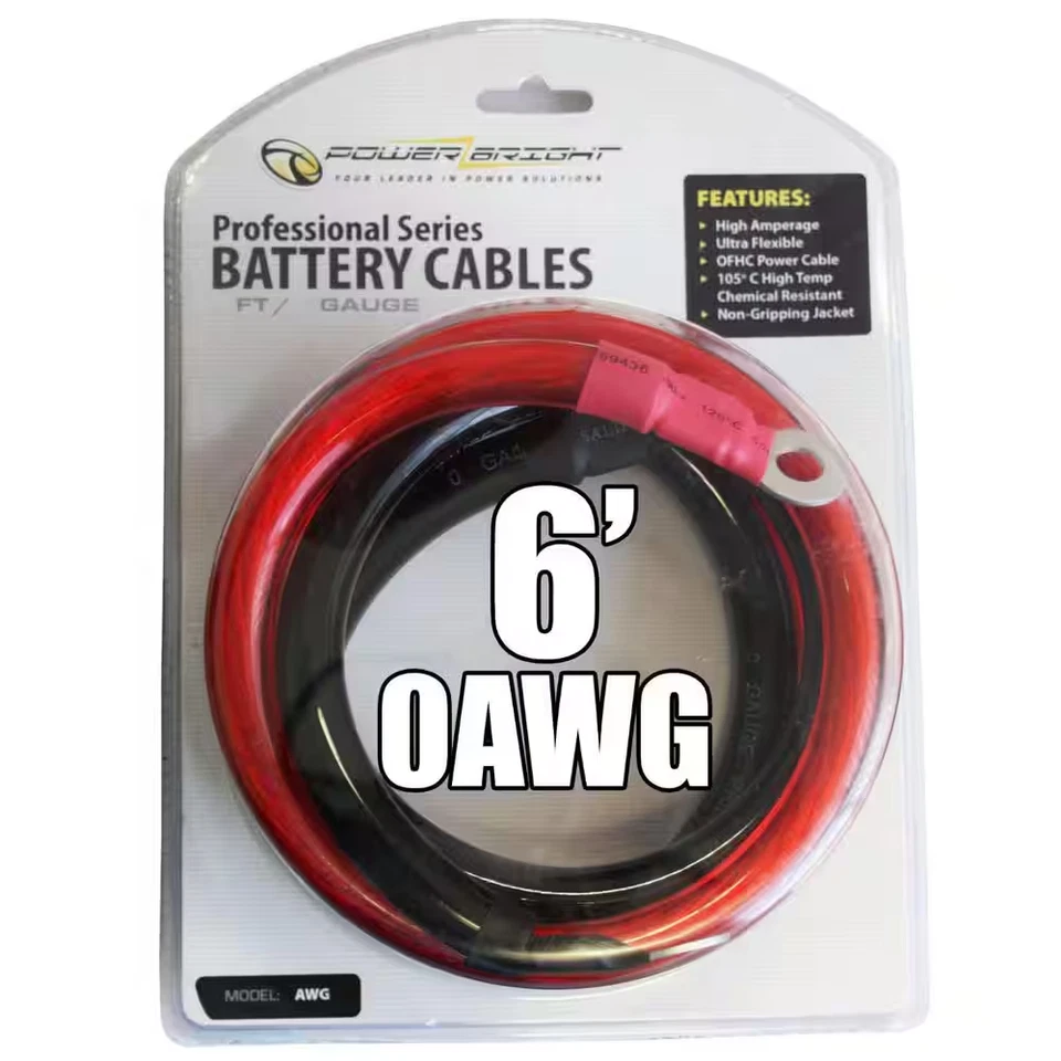 0 AWG Gauge 6 Ft. Professional Cables Recommended for Use with Inverters up to 4 - Image 4 of 4
