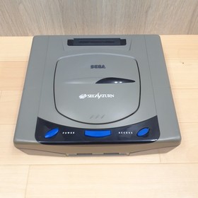 SEGA SATURN CONSOLE JAPAN GRAY Bundle with 6 Games & Memory VF2 V. Hunter Tested