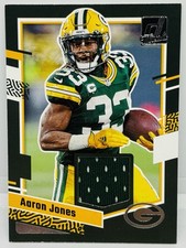 2023 Donruss Threads Aaron Jones Jersey Patch Green Bay Packers MIN Vikings UTEP