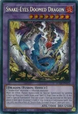 Yugioh! LP Snake-Eyes Doomed Dragon - SUDA-EN035 - Secret Rare - 1st Edition Lig