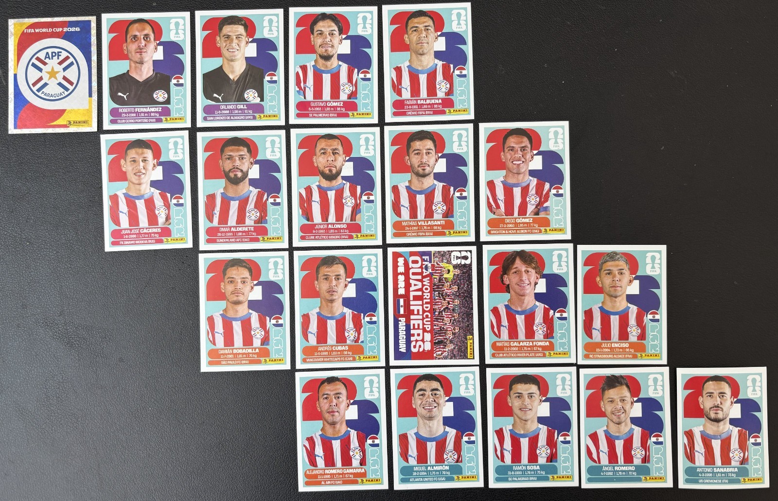 Choose your COMPLETE team Panini 2026 WORLD CUP - NEW ADDITIONS -LOWER PRICES!