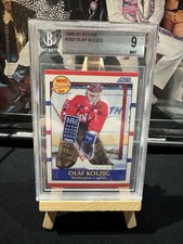 Olaf Kolzig 1990 The Score NHL Prospects Beckett 9 Hockey Rookie Card Mint. rookie card picture