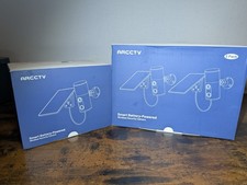 3 Floodlight Security Cameras, Solar, 4MP, Battery Powered, 2-way audio, 2.4G/5G