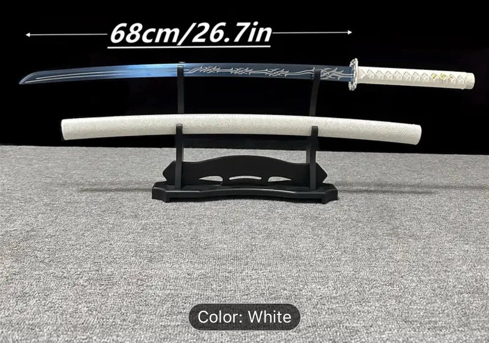 Patrón - Katana de acero soldado forjado con métodos antiguos, en estilo japonés. Foto 3 de 4