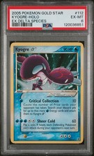 2005 POKEMON EX DELTA SPECIES GOLD STAR #112 KYOGRE-HOLO PSA 6 on eBay