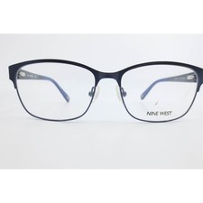 Nine West NW1053 434 Navy Blue Rectangular Eyeglasses Frames 53-15-135 Womens