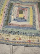 Multi Color Baby/Crib Blanket/Throw 32x35” Soft Cuddly