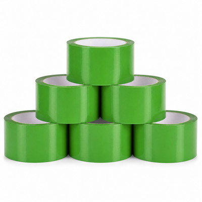6x grün Paketband stark Verpackungskarton Dichtband geräuscharm Band 48mmx66m