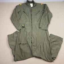 USAF Coveralls Flyers Summer Fire Resistant Mens Size 40R Green 90s Military