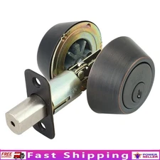 Double Cylinder 2-Way Latch Deadbolt High Security Keyed Lock Residential Use