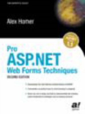 Homer - Pro ASP.Net Web Forms Techniques - New paperback or softback - P555z