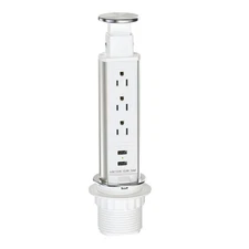 Pop Up Outlet For Countertop, Receptacle Power Strip With 3 Ac Outlet