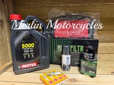 YAMAHA FZ6 FAZER 600 2007-2010 MOTUL 5000 10W40 SERVICE KIT inc SUMP WASHER