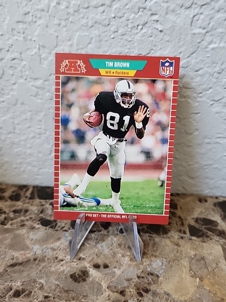 1989 Pro Set #183 Tim Brown HOF Rookie Card RC